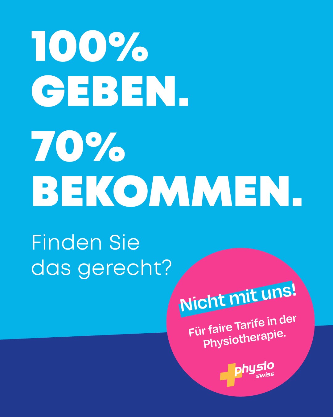 100% geben. 70% bekommen. Ist das gerecht?
